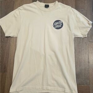 Santa Cruz Skateboards Cream Men's T-Shirt